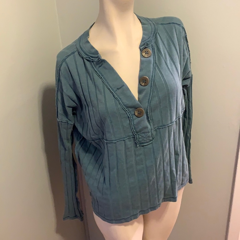 Free people blue top
